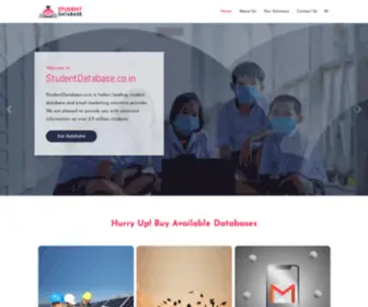 Studentdatabase.co.in(Buy 2.5 Crore Fresh Complete Student Database Package) Screenshot