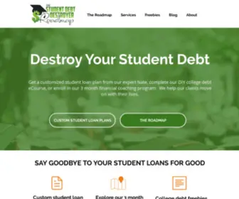 Studentdebtdestroyer.com(The Student Debt Destroyer) Screenshot