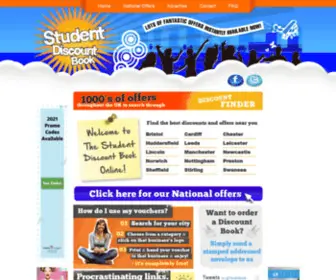 Studentdiscountbook.co.uk(Student Discount Book) Screenshot