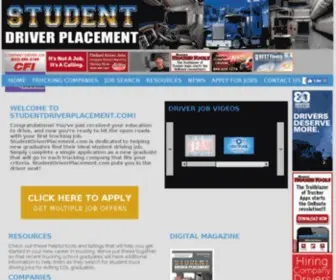 Studentdriverplacement.com(Finding your next trucking job) Screenshot