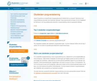 Studenten-ZorgVerzekeringen.nl(Studenten Zorgverzekering) Screenshot
