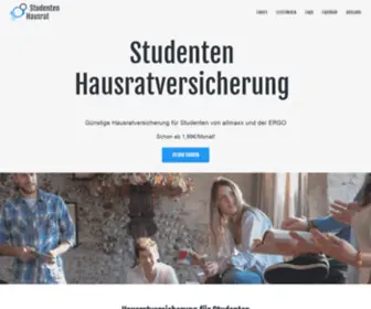 Studentenhausrat.de(Hausratversicherung Studenten) Screenshot