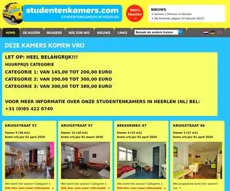 Studentenkamers.com(Website van studentenkamers) Screenshot