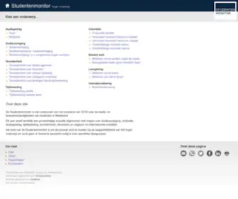 Studentenmonitor.nl(De Studentenmonitor) Screenshot