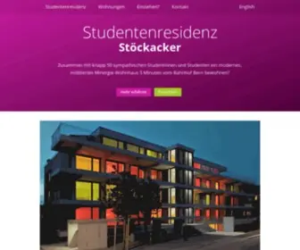Studentenresidenz.ch(In Bern zu vermieten) Screenshot