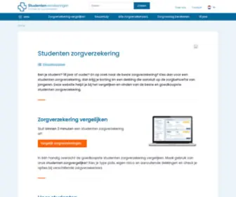 Studentenverzekeringen.nl(Studenten Zorgverzekering) Screenshot