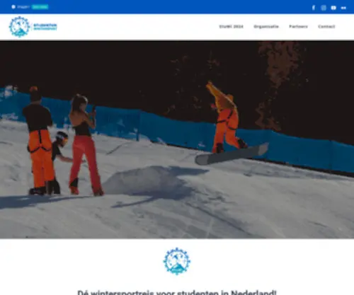 Studentenwintersport.nl(Dé wintersportreis voor studenten in Nederland) Screenshot