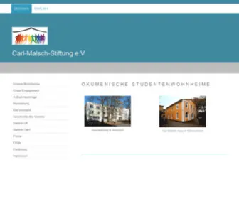 Studentenwohnheime-Hamburg.de(Carl-Malsch-Stiftung e.V) Screenshot