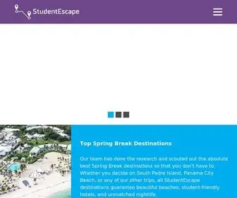 Studentescape.com(2022 Spring Break Packages & Fall Break Packages) Screenshot