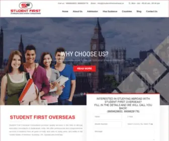 Studentfirstoverseas.in(Student First) Screenshot