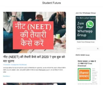 Studentfuture.in(Best Hindi Education Blog) Screenshot