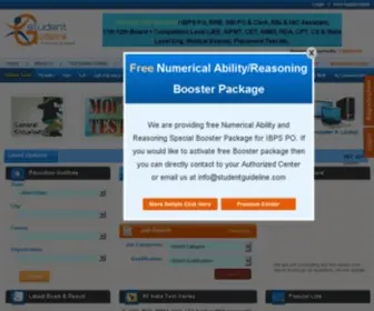 Studentguideline.com(Online Educational Portal) Screenshot