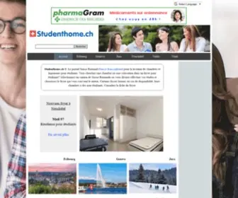 Studenthome.ch(Foyers pour étudiants en Suisse) Screenshot