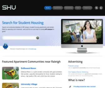 Studenthousingu.com(Student Housing Off Campus) Screenshot