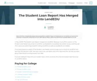 Studentloans.net(The Student Loan Report Has Merged Into LendEDU) Screenshot