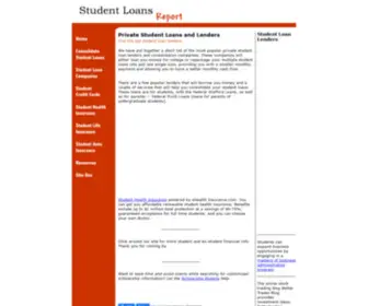 Studentloansreport.com(Private Student Loans) Screenshot