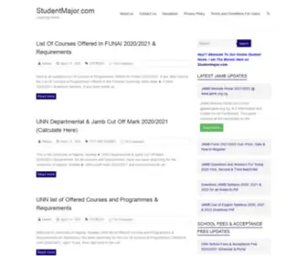 Studentmajor.com(Educational consultant on admissions) Screenshot