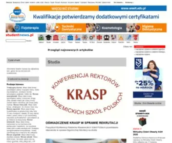 Studentnews.pl(Informacje dla studentów wg) Screenshot