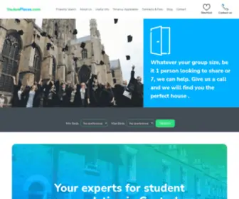 Studentplaces.com(Your experts for student accommodation) Screenshot