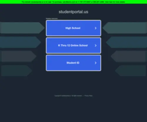 Studentportal.us(USA Student Portal) Screenshot