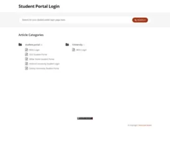 Studentportallogin.com(Studentportallogin) Screenshot