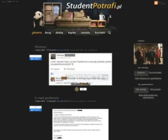 Studentpotrafi.pl(Serwis studencki) Screenshot