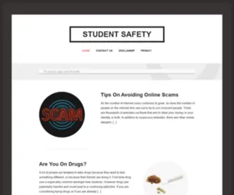 Studentsafety.org.uk(Tips On Keeping Safe As A Student) Screenshot