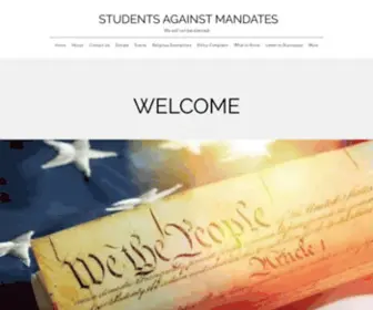 Studentsagainstmandates.com(Students Against Mandates) Screenshot