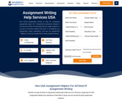 Studentsassignmenthelp.com(Assignment Help) Screenshot