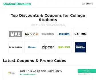 Studentsdiscounts.org(Save More with Your Student ID in the USA for All Students) Screenshot