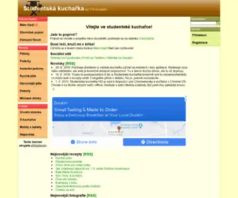 Studentskakucharka.cz(Studentská) Screenshot