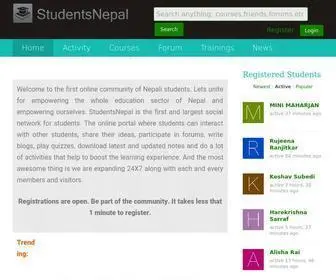 Studentsnepal.com(SnHome) Screenshot