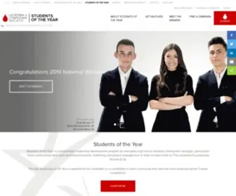 Studentsoftheyear.org(Students of the Year) Screenshot