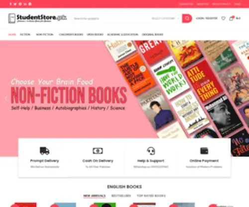 Studentstore.pk(Pakistan's First Online Store For Students) Screenshot