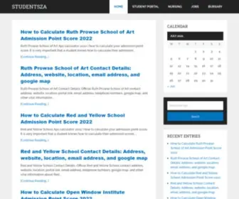 Studentsza.com(South Africa) Screenshot