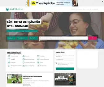 Studentum.se(Utbildningar i Sverige och utomlands) Screenshot