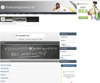 Studentuppsatser.se(Startsida) Screenshot