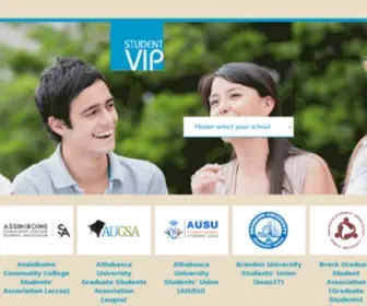 Studentvip.ca(Student VIP works with student organizations across Canada to provide sustainable) Screenshot