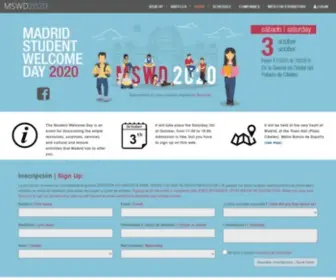 Studentwelcomeday.com(Acto de bienvenida oficial de la ciudad Madrid a todos los estudiantes) Screenshot