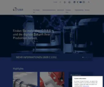 Studerag.com(Fritz Studer AG) Screenshot