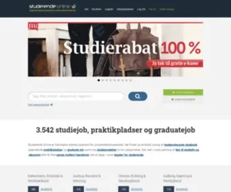 Studerendeonline.dk(Studiejobs, graduate job og legater) Screenshot