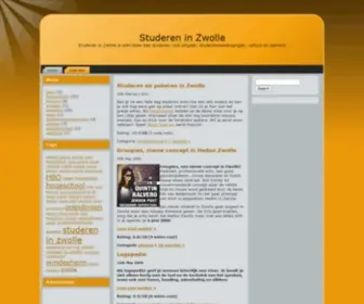 Studereninzwolle.nl(Studeren in Zwolle) Screenshot