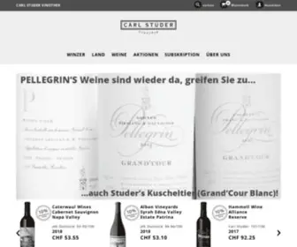 Studervinothek.ch(Carl Studer Vinothek AG) Screenshot