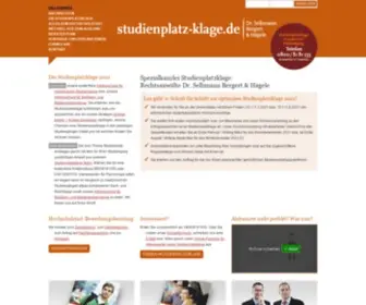 Studienplatz-Klage.de(Rechtsanwälte) Screenshot