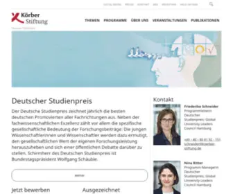 Studienpreis.de(Körber) Screenshot