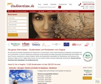 Studienreisen.de(Studienreisen & Rundreisen vom Online Spezialisten) Screenshot