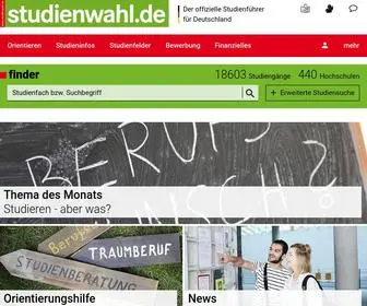 Studienwahl.de(Startseite) Screenshot