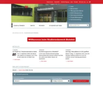 Studierendenwerk-Bielefeld.de(Studierendenwerk Bielefeld) Screenshot