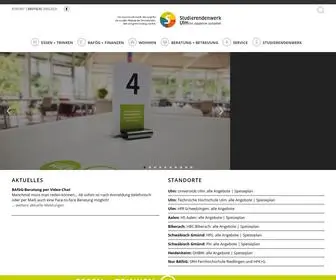 Studierendenwerk-ULM.de(Studierendenwerk Ulm) Screenshot