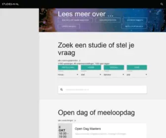 Studies-IN.nl(Bachelors and masters in Dutch Higher Education) Screenshot